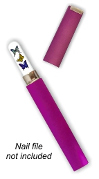 Purple Nail File Case