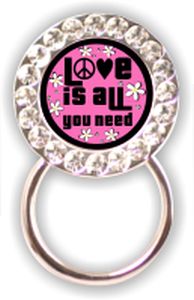 Rhinestone Eyeglass Holder: Love is All You Need