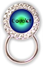 Rhinestone Eyeglass Holder: Coexist