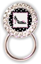 Rhinestone Eyeglass Holder: Shoe