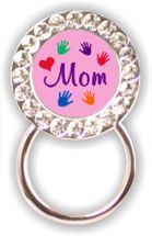 Rhinestone Eyeglass Holder: Mom