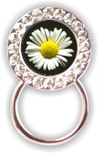 Rhinestone Eyeglass Holder: Daisy