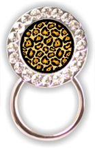 Rhinestone Eyeglass Holder: Leopard Print