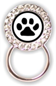 Rhinestone Eyeglass Holder: Paw Print