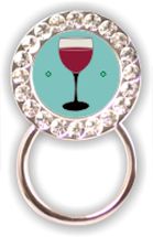 Rhinestone Eyeglass Holder: Wine Glass