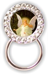 Rhinestone Eyeglass Holder: Guardian Angel