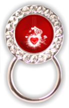 Rhinestone Eyeglass Holder: Valentine's Day