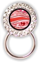 Rhinestone Eyeglass Holder: Valentines Day