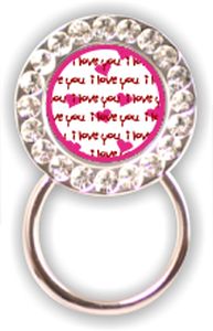 Rhinestone Eyeglass Holder: Valentine's Day