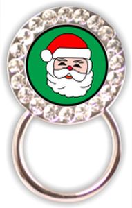 Santa Rhinestone Eyeglass Holder