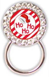 Ho Ho Ho Rhinestone Eyeglass Holder