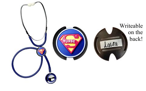 Stethoscope ID Tags - Super Nurse